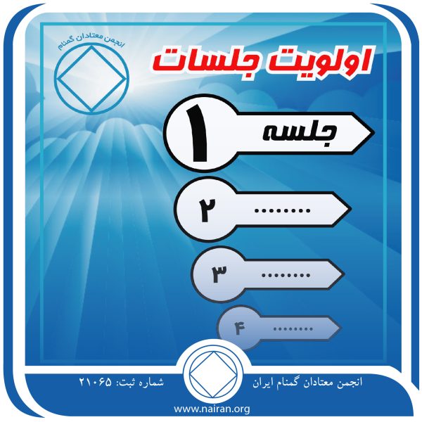 اولویت جلسات,فقط برای امروز 28 فروردین,نود جلسه NA در نود روز,شروع به پاک ماندن,عشق در جلسات NA