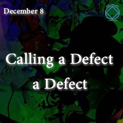 December 8 Calling a Defect a Defect