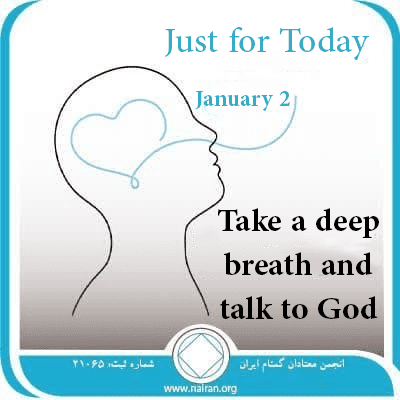 January 2 Take a deep breath and talk to God