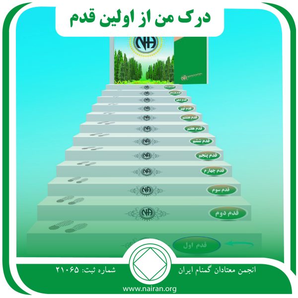 درک من از اولین قدم,انکار قدم اول,درک بیماری اعتیاد,توجیه و بهانه,دستاویز معتاد