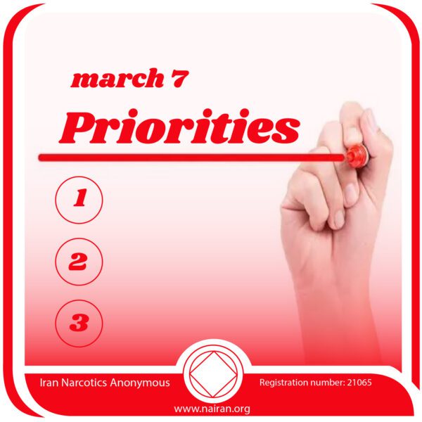 March 7 Priorities